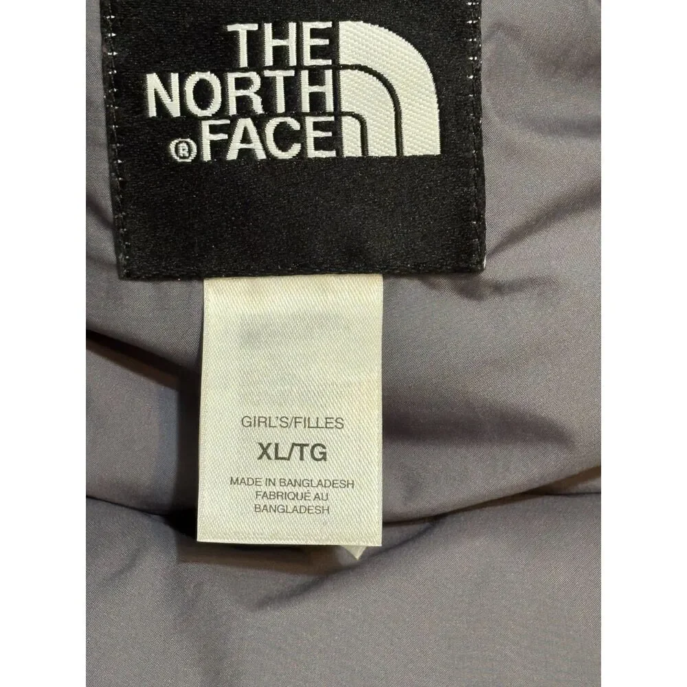 The North Face 550 Down Puffer Vest White Girls XL Youth Goose Down